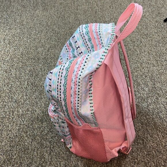 OLIVET Pink and White Patterned Kids Backpack - Picture 12 of 16